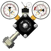 Professioneller Druckminderer für CO2 mit Doppelmanometer