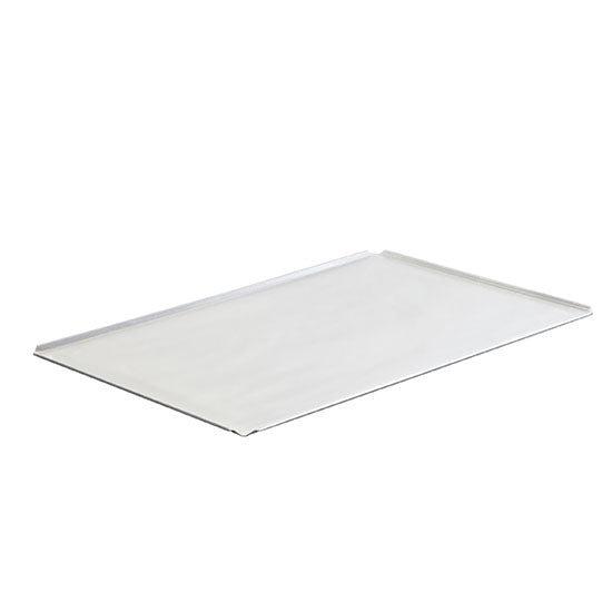 Backblech aus Aluminium unbeschichtet 435x340 mm - 4 Seiten 45°