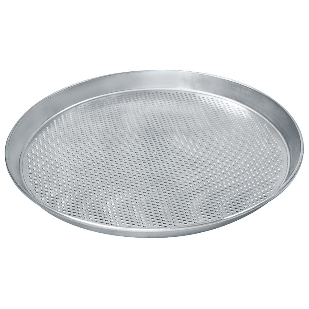 Pizzablech ø 240 mm aus Aluminium, gelocht ø 3 mm