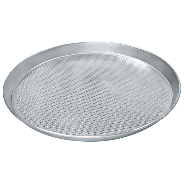 Pizzablech ø 320 mm aus Aluminium, gelocht ø 3 mm