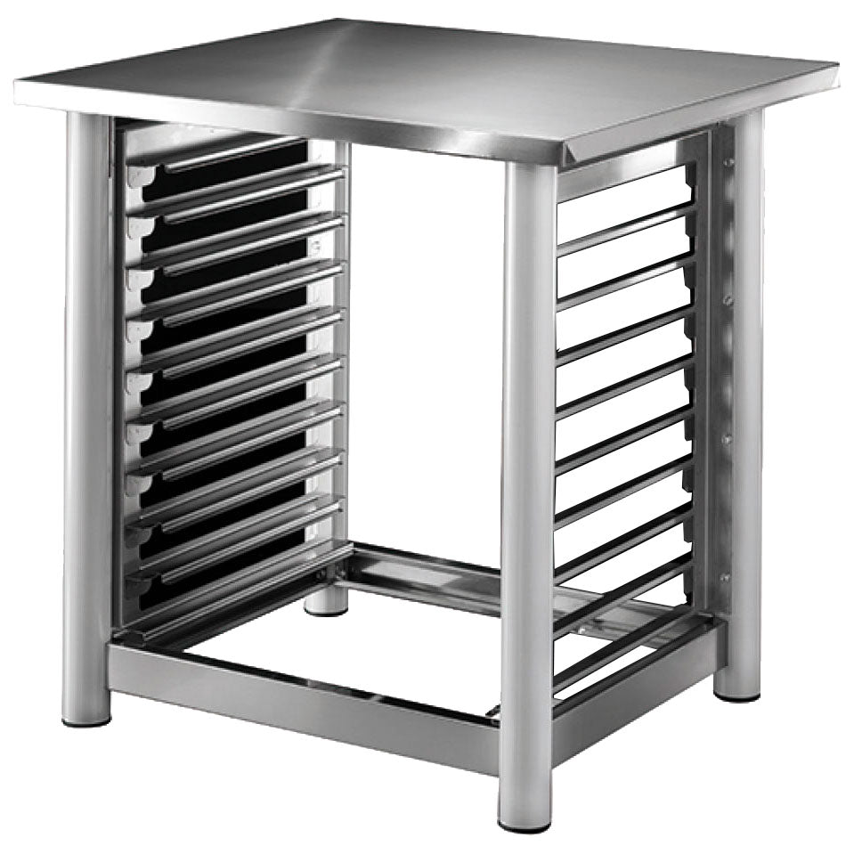 Untergestell mit Einschubschienen für Elektro-Konvektionsofen 4/6x GN 1/1 - 40x60 cm