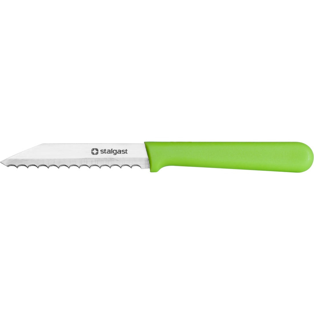 Stalgast Brötchenmesser, Griff grün, Stahlklinge 8,5 cm