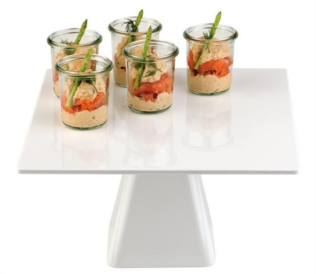 HENDI Kuchenständer quadratisch, melamine 310x310x160 mm