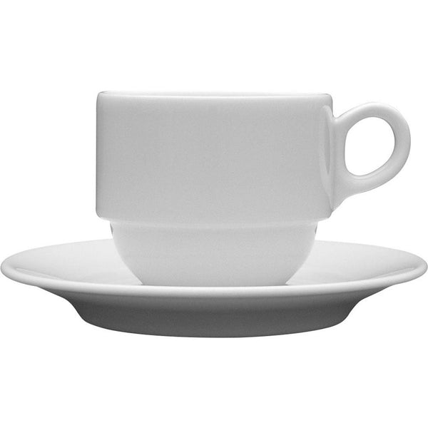 Stalgast Kaffeetasse, Porzellan, weiß, Serie Versailles, Lubiana, 0,25