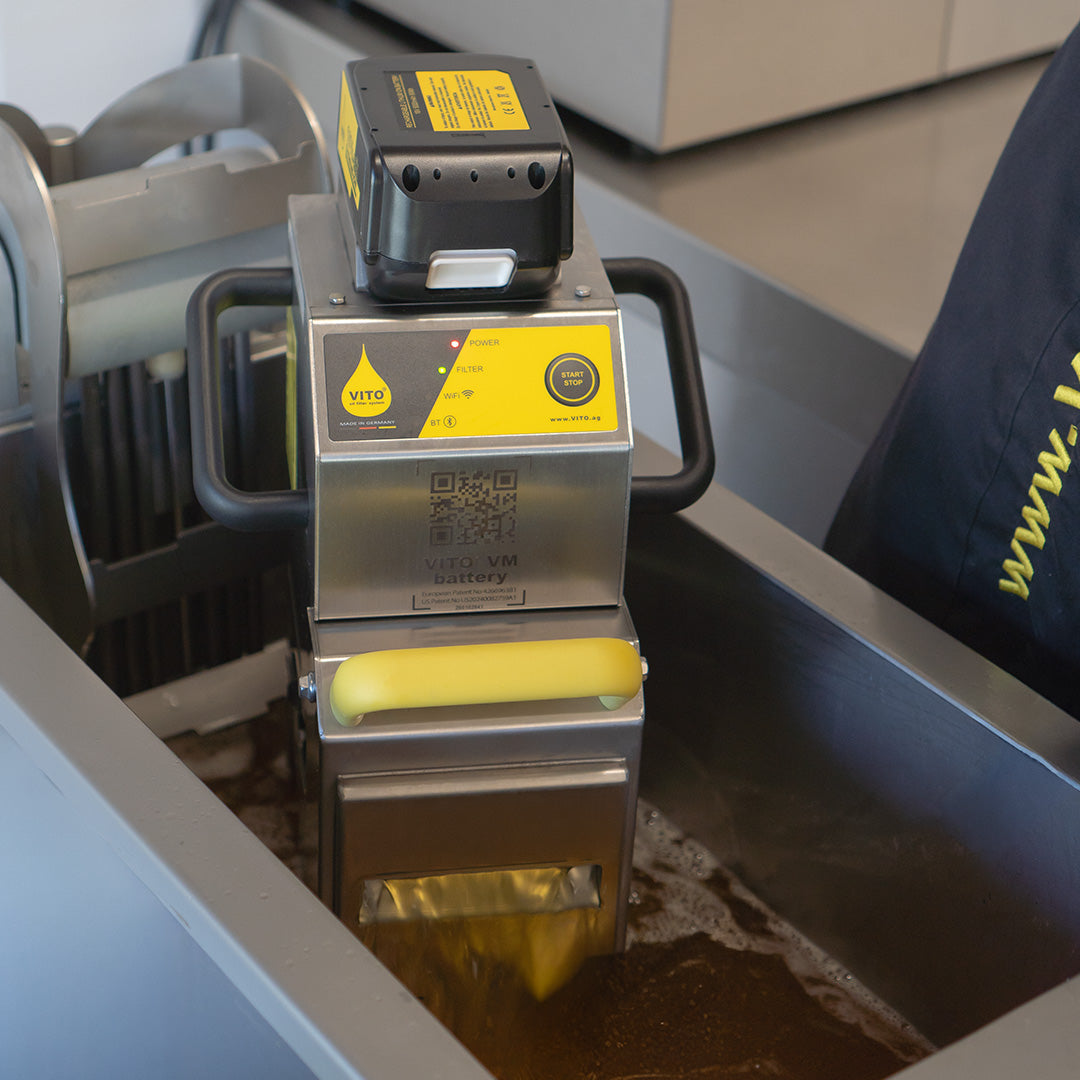 VITO VM battery Frittierölfilter, kabellos mit Akku, Ansicht 3